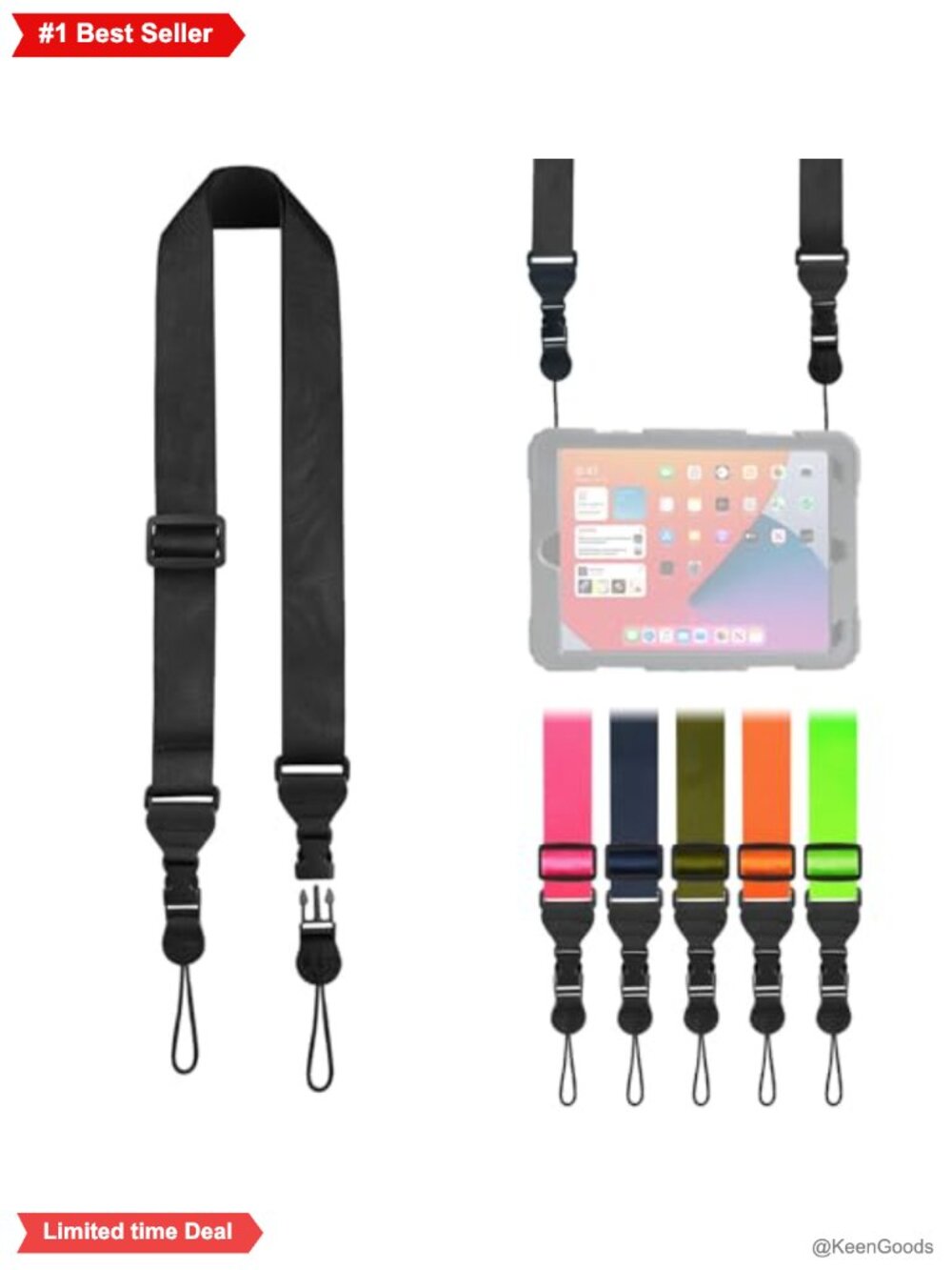 Adjustable Nylon Shoulder Strap for Camera Tablet Laptop